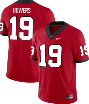 University of Georgia #19 For Men Brock Bowers Jersey Red College Football Embroidery 185211-880