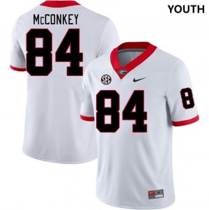 University of Georgia #84 Youth(Kids) Ladd McConkey Jersey White College Football High School 854425-245