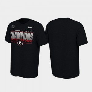 University of Georgia For Men's T-Shirt Black Locker Room 2020 Sugar Bowl Champions NCAA 768595-521