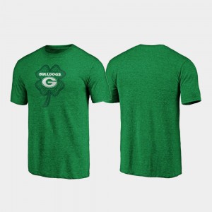 University of Georgia For Men's T-Shirt Green Celtic Charm Tri-Blend St. Patrick's Day College 611408-313