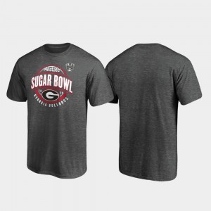 Georgia For Men's T-Shirt Heather Gray Scrimmage 2020 Sugar Bowl Bound Official 416293-727