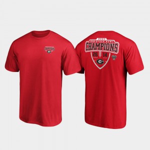 Georgia Men's T-Shirt Red Alumni Hometown Lateral 2020 Sugar Bowl Champions 229713-766