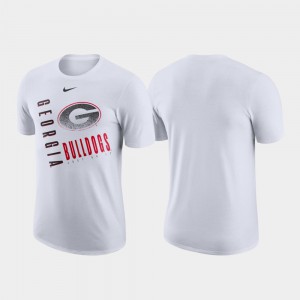 UGA Men's T-Shirt White Performance Cotton Just Do It University 957141-691