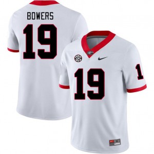 UGA #19 For Men Brock Bowers Jersey White College Football Official 602951-552