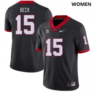 UGA Bulldogs #15 For Women's Carson Beck Jersey Black College Football 654023-500