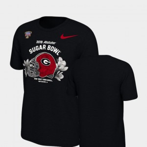 University of Georgia Youth(Kids) T-Shirt Black NCAA 2019 Sugar Bowl Bound Illustrated Helmet 516588-940