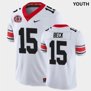 UGA #15 Youth Carson Beck Jersey White 1980 National Champions 40th Anniversary College Football Alternate 874637-829