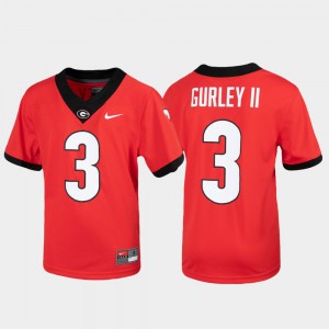 University of Georgia #3 Youth Todd Gurley II Jersey Red Official Alumni Football Replica 209330-470